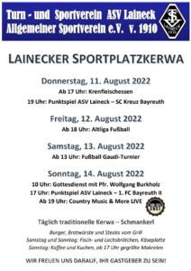 Lainecker Sportplatzkerwa @ Turn- und Sportverein ASV Laineck